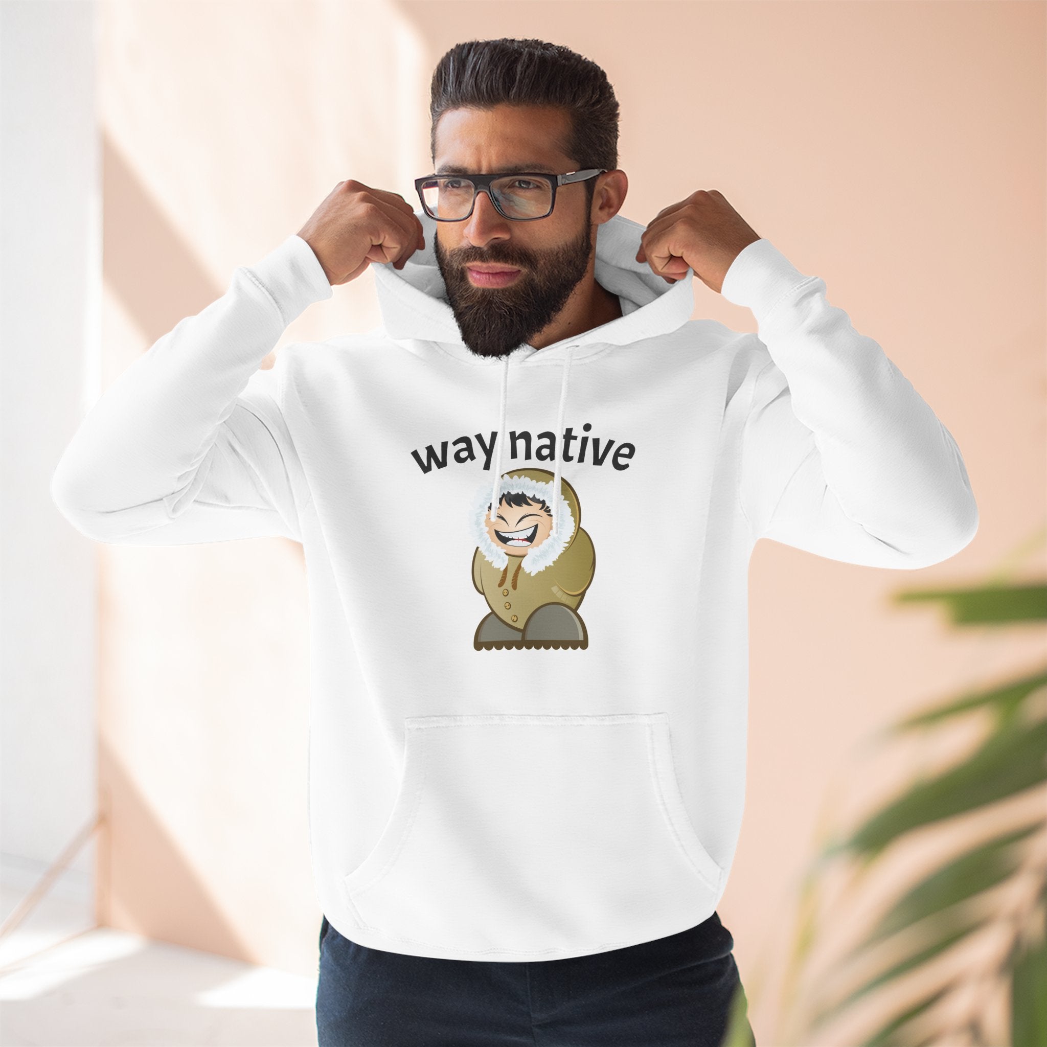 Way Native Sloth Hoodie — Cute Relaxed Animal Graphic Pullover