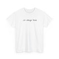 on village time T-Shirt | minimalist script text tee, casual everyday