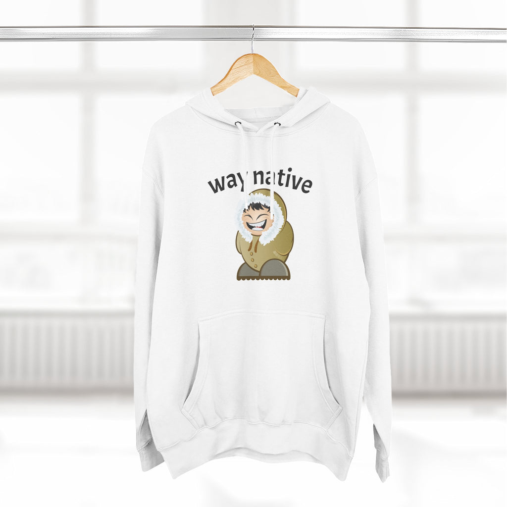 Way Native Sloth Hoodie — Cute Relaxed Animal Graphic Pullover