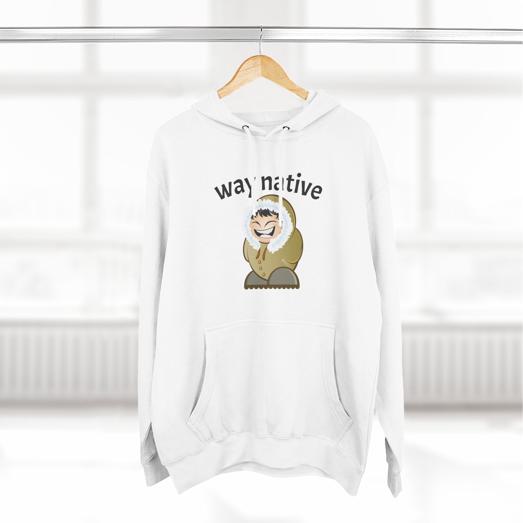 Way Native Sloth Hoodie — Cute Relaxed Animal Graphic Pullover