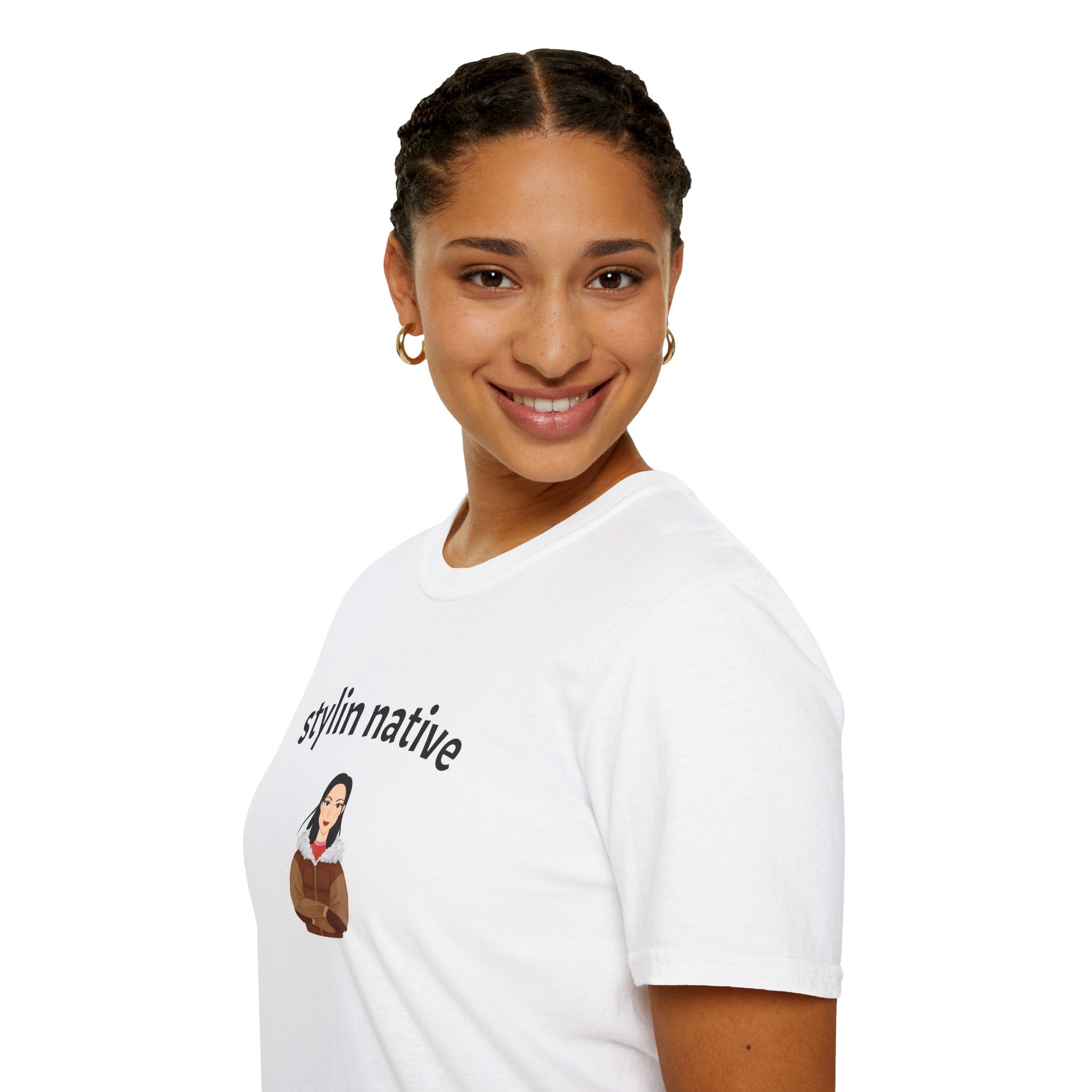 Stylin Native Tee | Native People Illustration T-Shirt