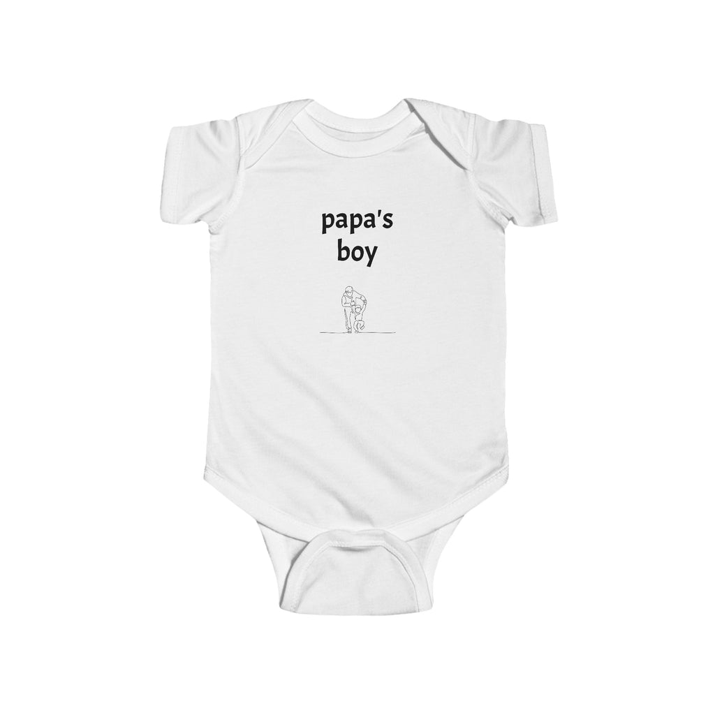 papa's boy Infant Bodysuit | baby onesie, daddy's little man
