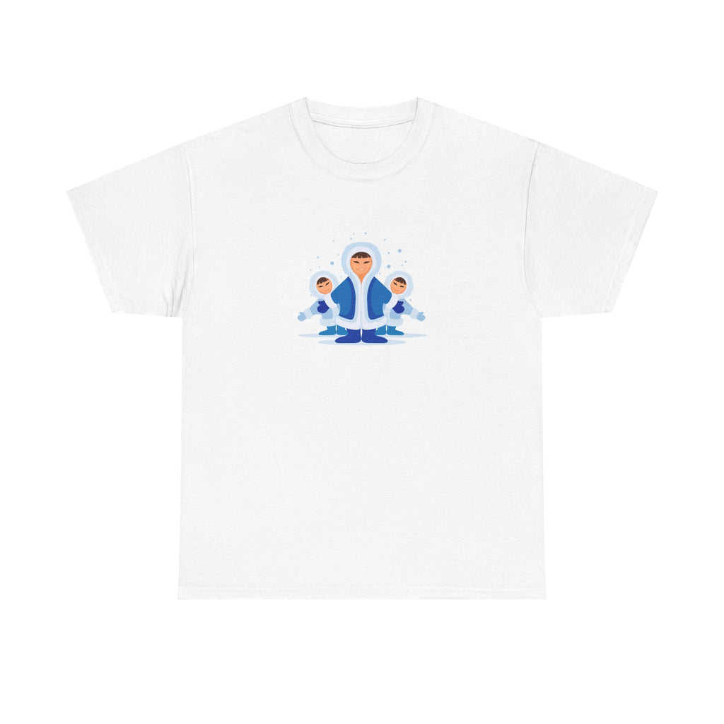 Meditating Eskimo Kids Tee | Inuit Winter Kids Meditation Shirt
