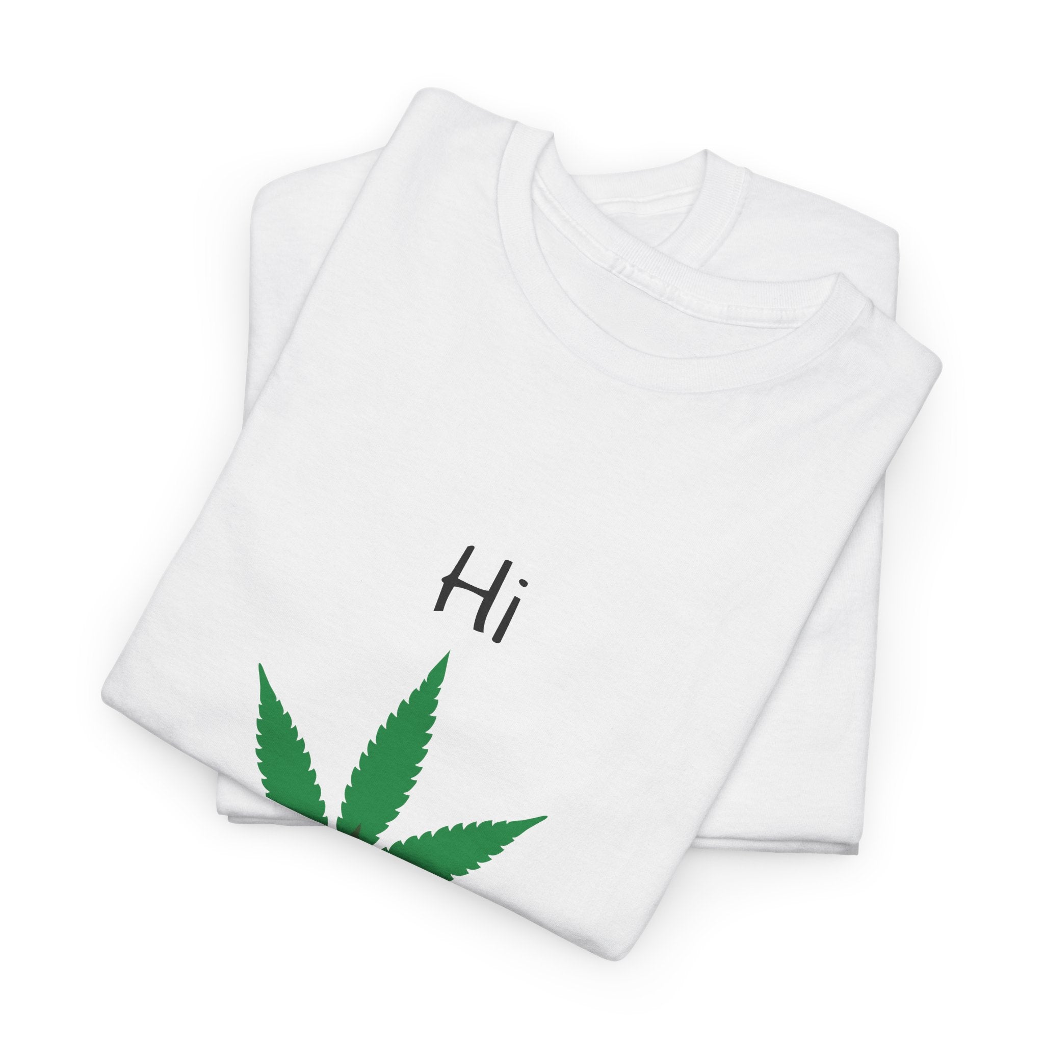 Hi Organic Cannabis Leaf T-Shirt | Marijuana Leaf Tee