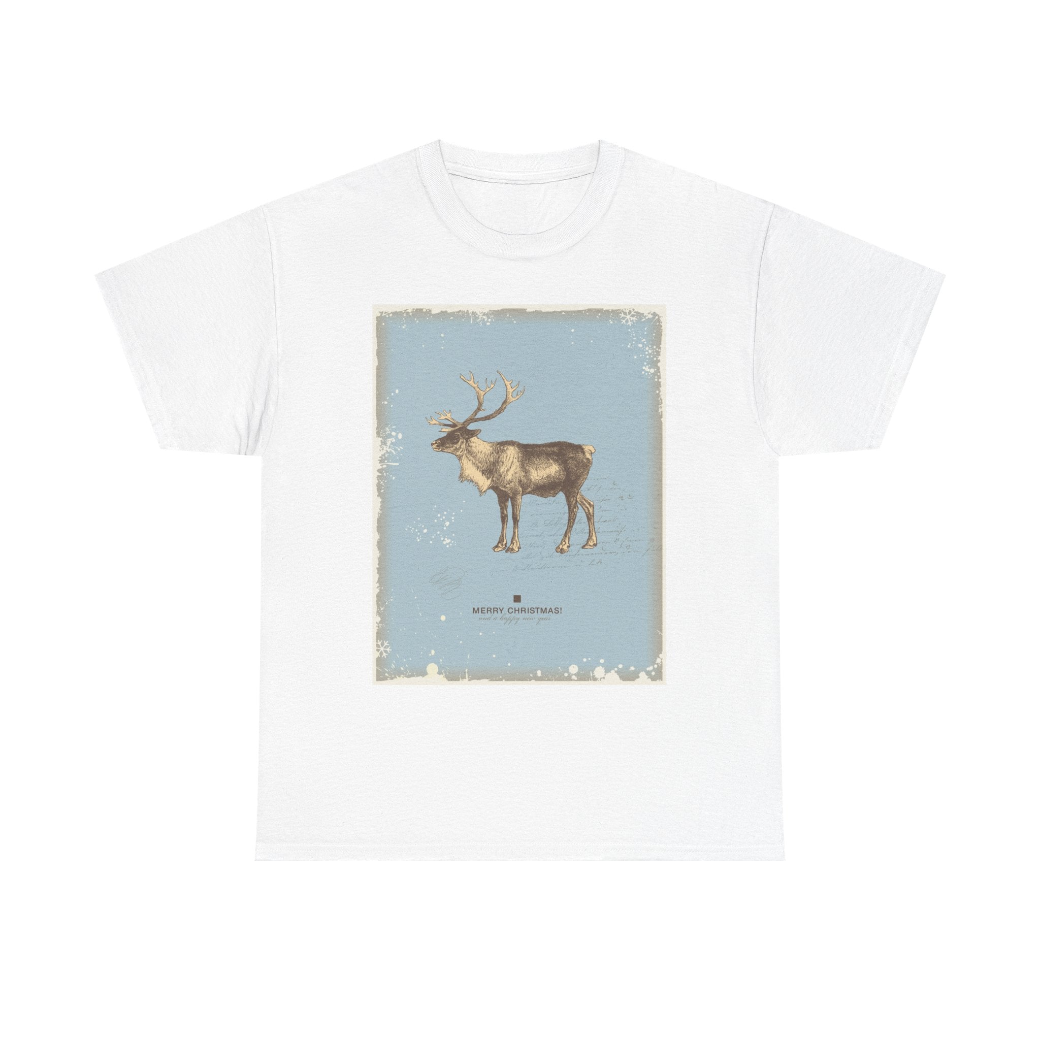 Vintage Moose Illustration T-Shirt | Rustic Animal Poster Design