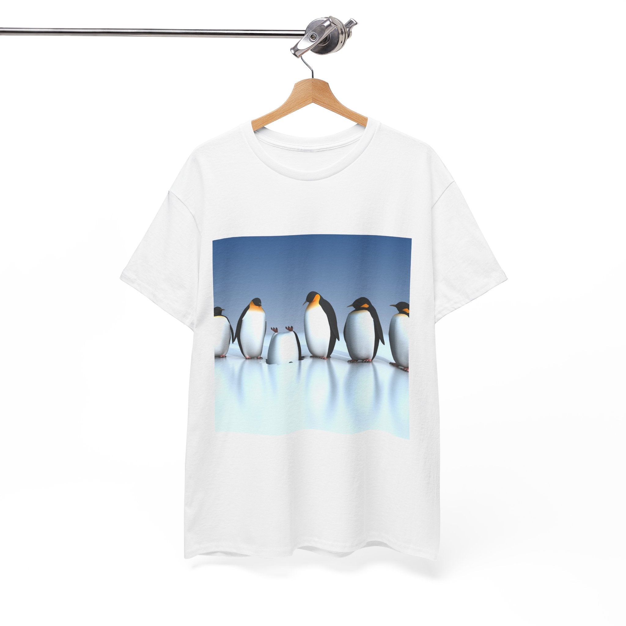 Emperor Penguins on Ice T-Shirt | Cute Penguin Graphic Tee