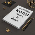 Hardcover Journal — "Way Native Notes: Write It Down" Eskimo Reminder Notebook