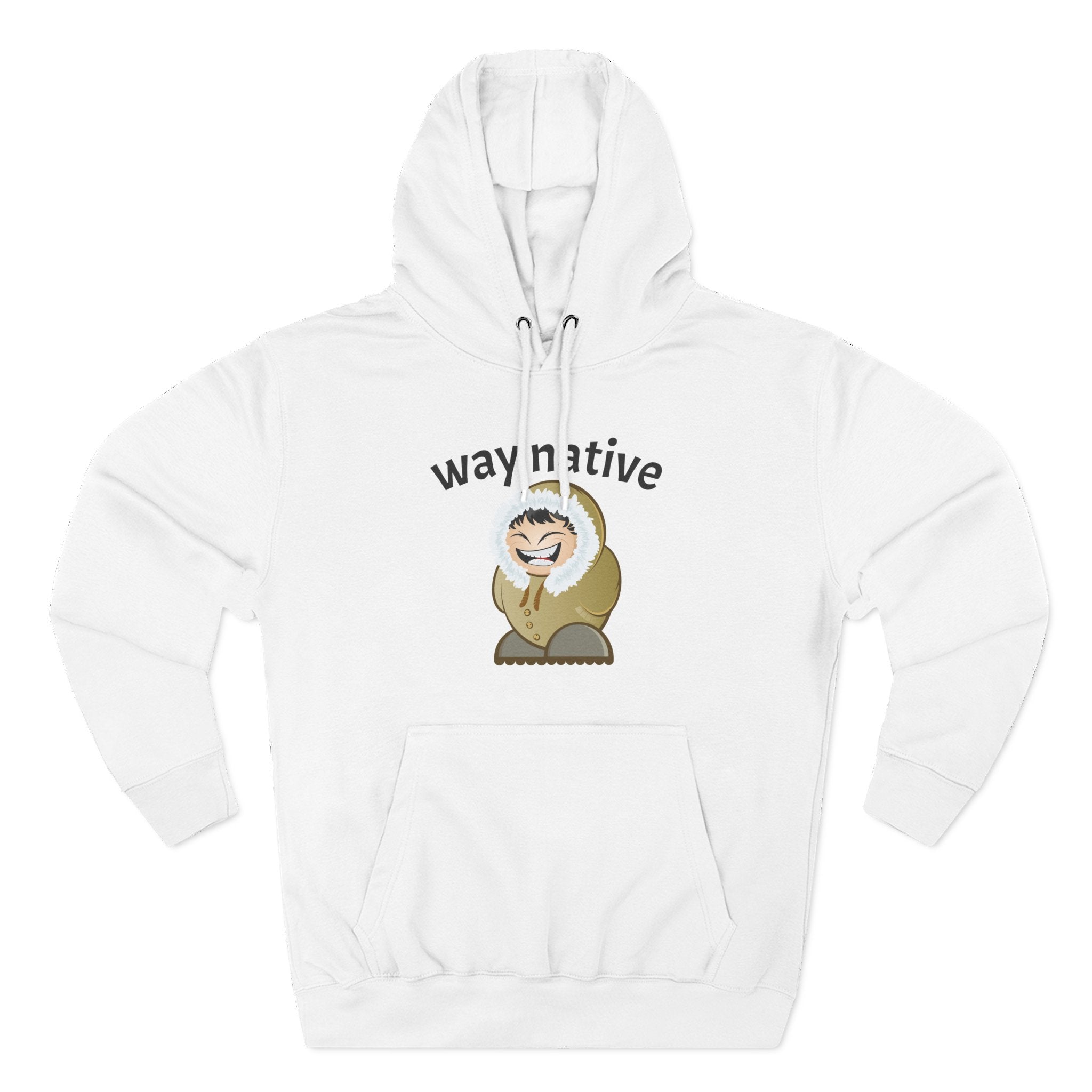 Way Native Sloth Hoodie — Cute Relaxed Animal Graphic Pullover