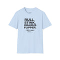 Walrus Flipper Graphic T-Shirt — 'Rull. Stink. Walrus Flipper.' Vintage Marine Humor Tee