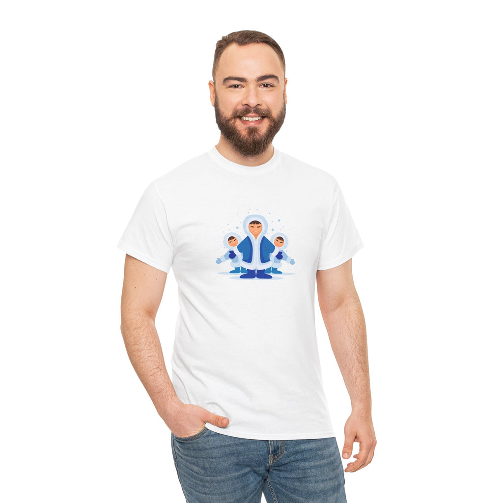 Meditating Eskimo Kids Tee | Inuit Winter Kids Meditation Shirt