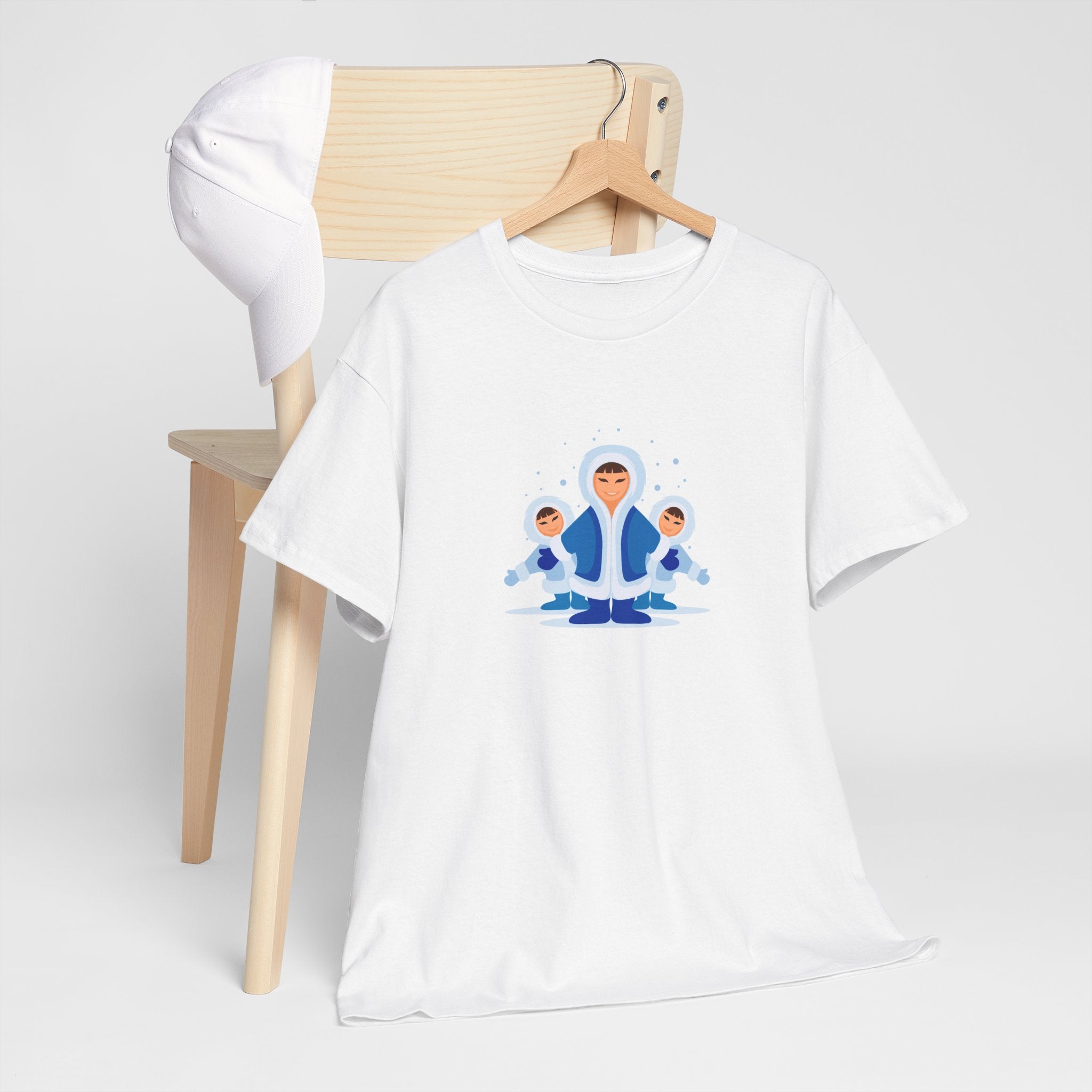 Meditating Eskimo Kids Tee | Inuit Winter Kids Meditation Shirt