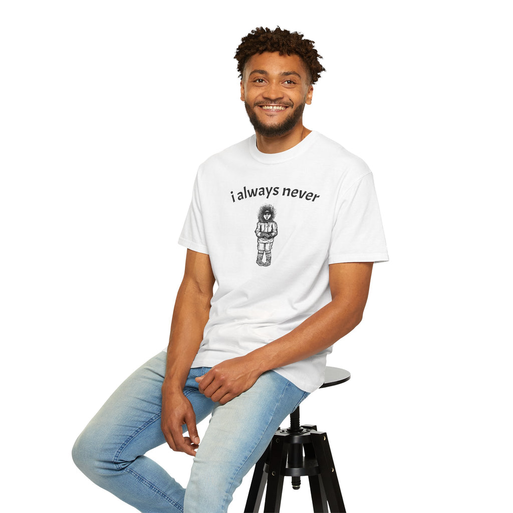 i always never illustration T-shirt | hand-drawn sketch tee