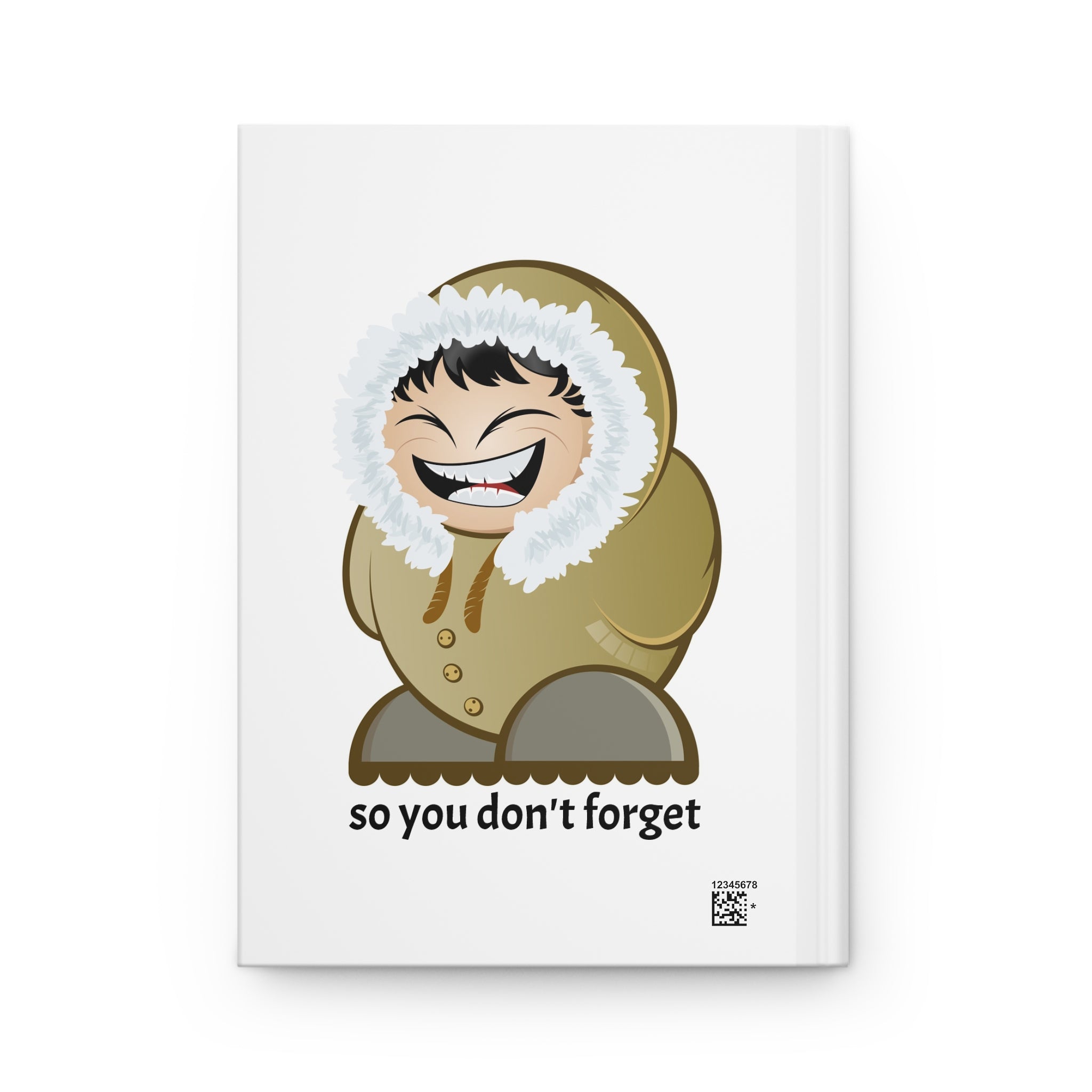 Hardcover Journal — "Way Native Notes: Write It Down" Eskimo Reminder Notebook