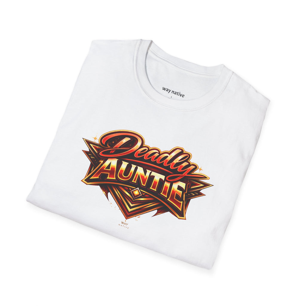 Deadly Auntie T-Shirt — Bold Retro Graphic Tee for Fierce Aunts