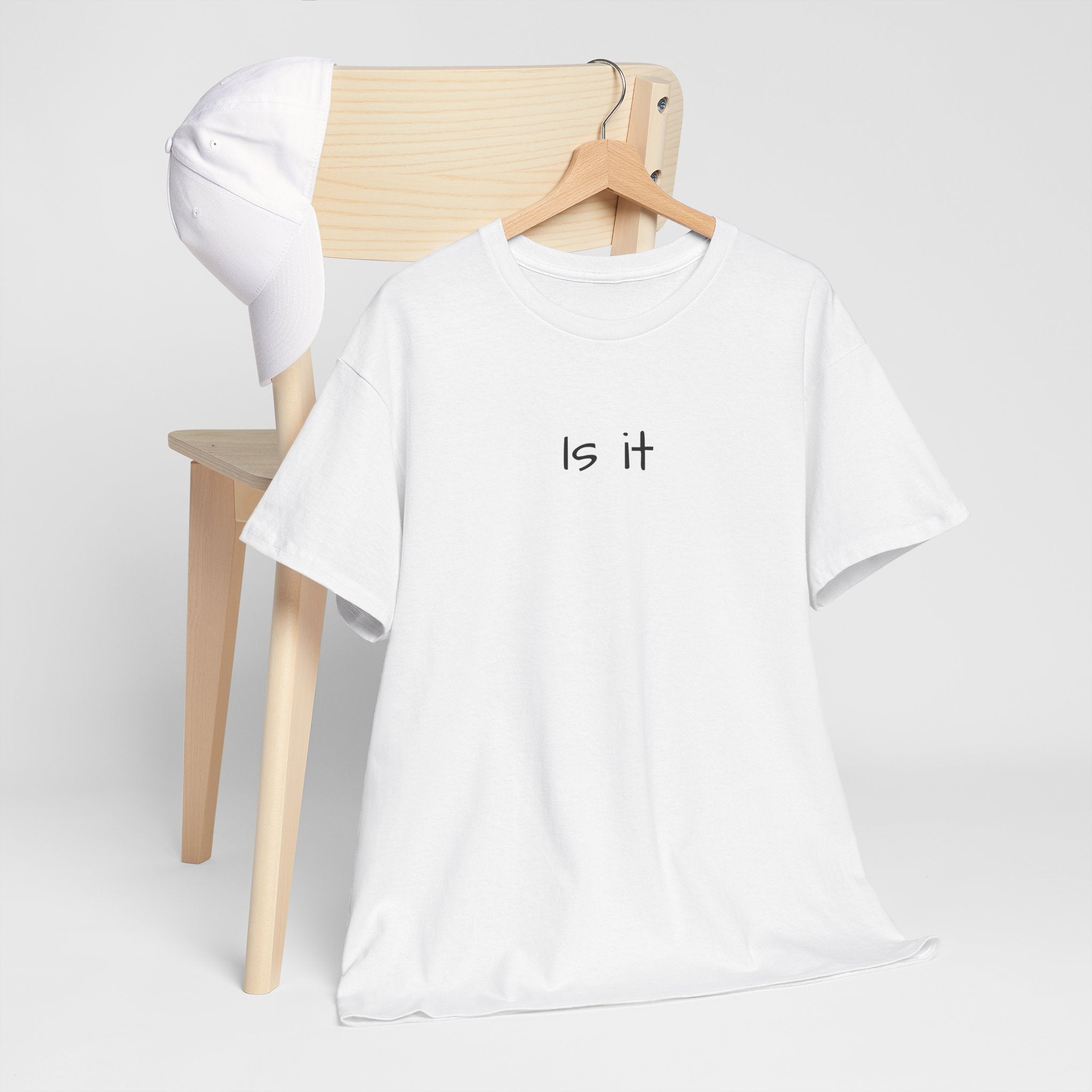 Is It minimalist text tee | simple typography t-shirt