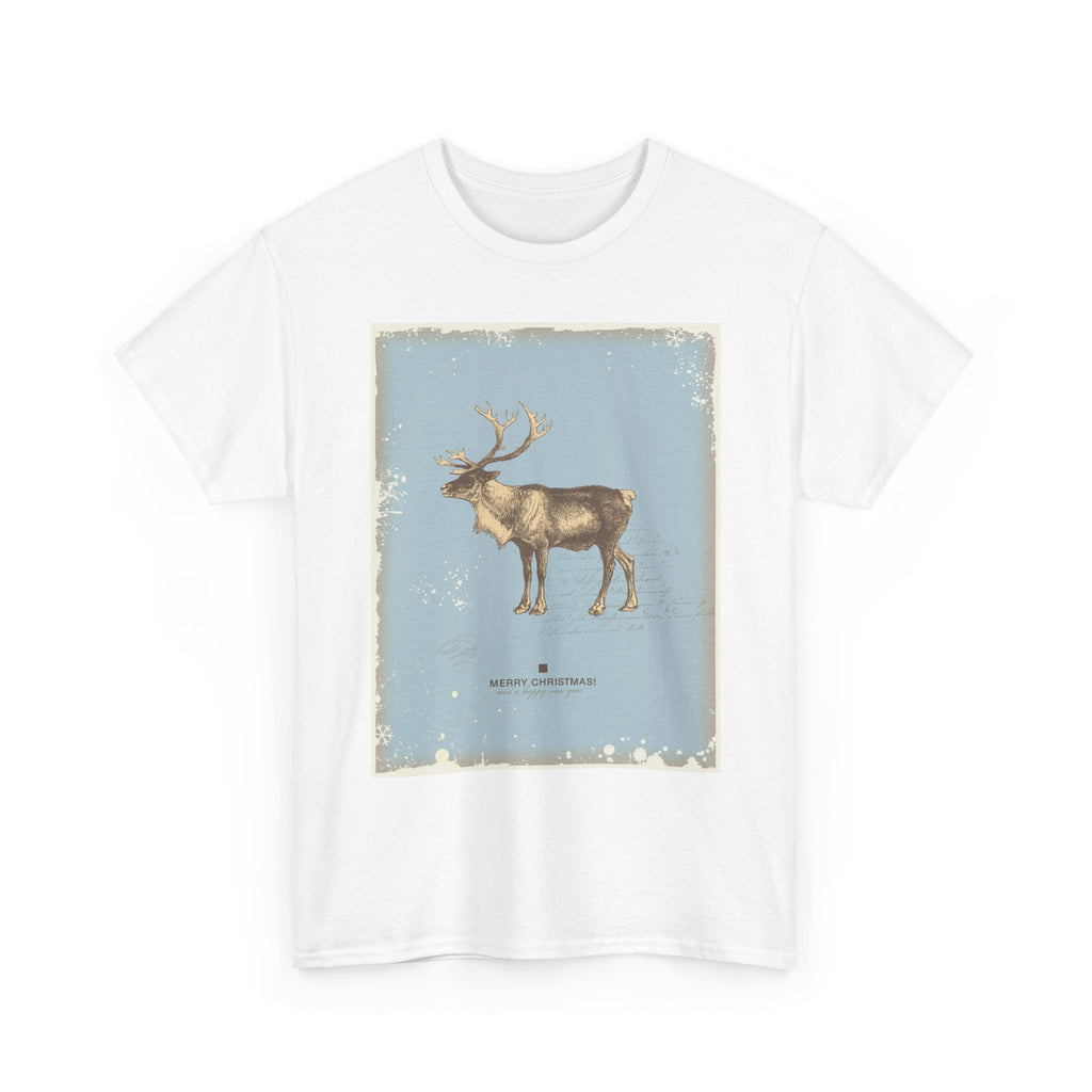 Vintage Moose Illustration T-Shirt | Rustic Animal Poster Design