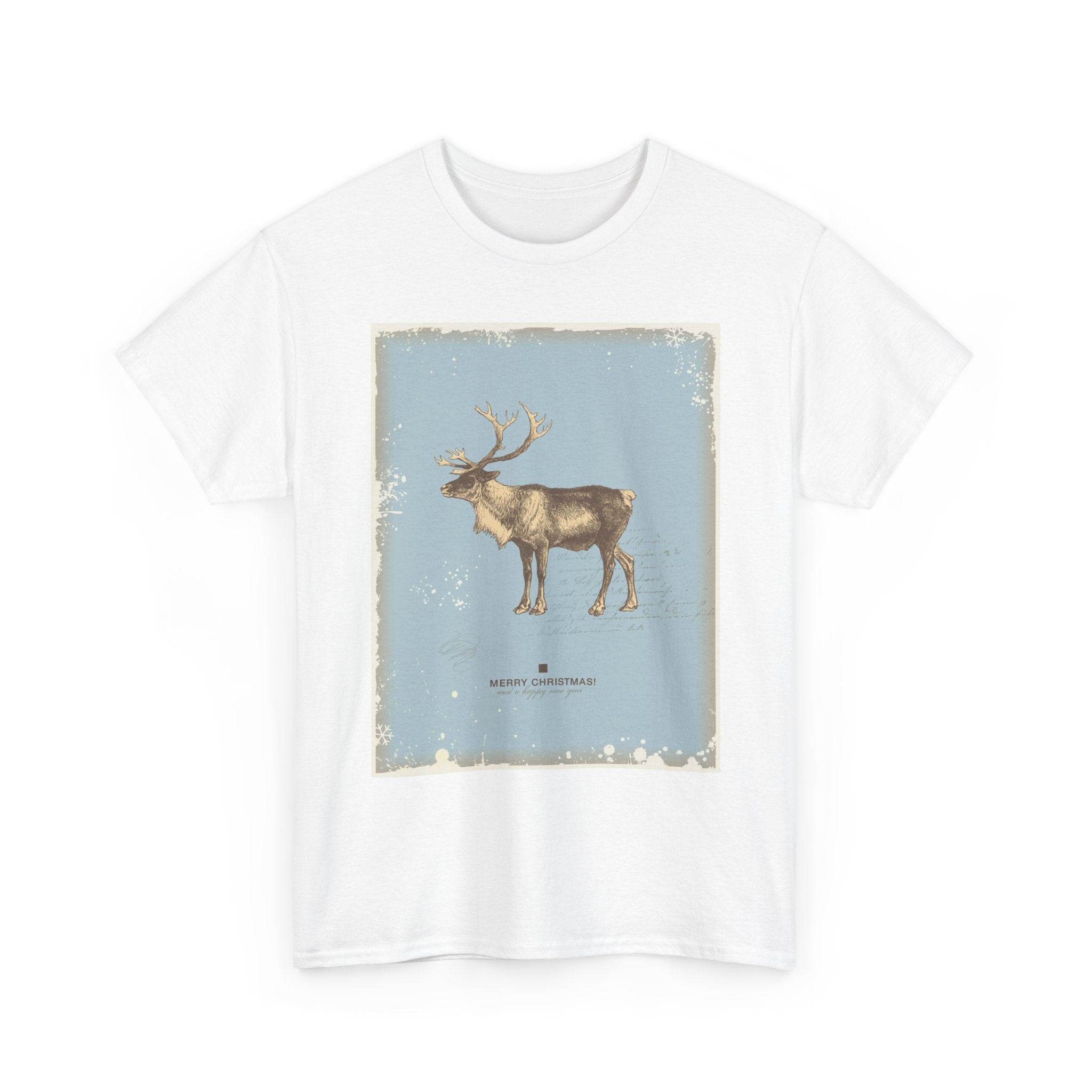 Vintage Moose Illustration T-Shirt | Rustic Animal Poster Design