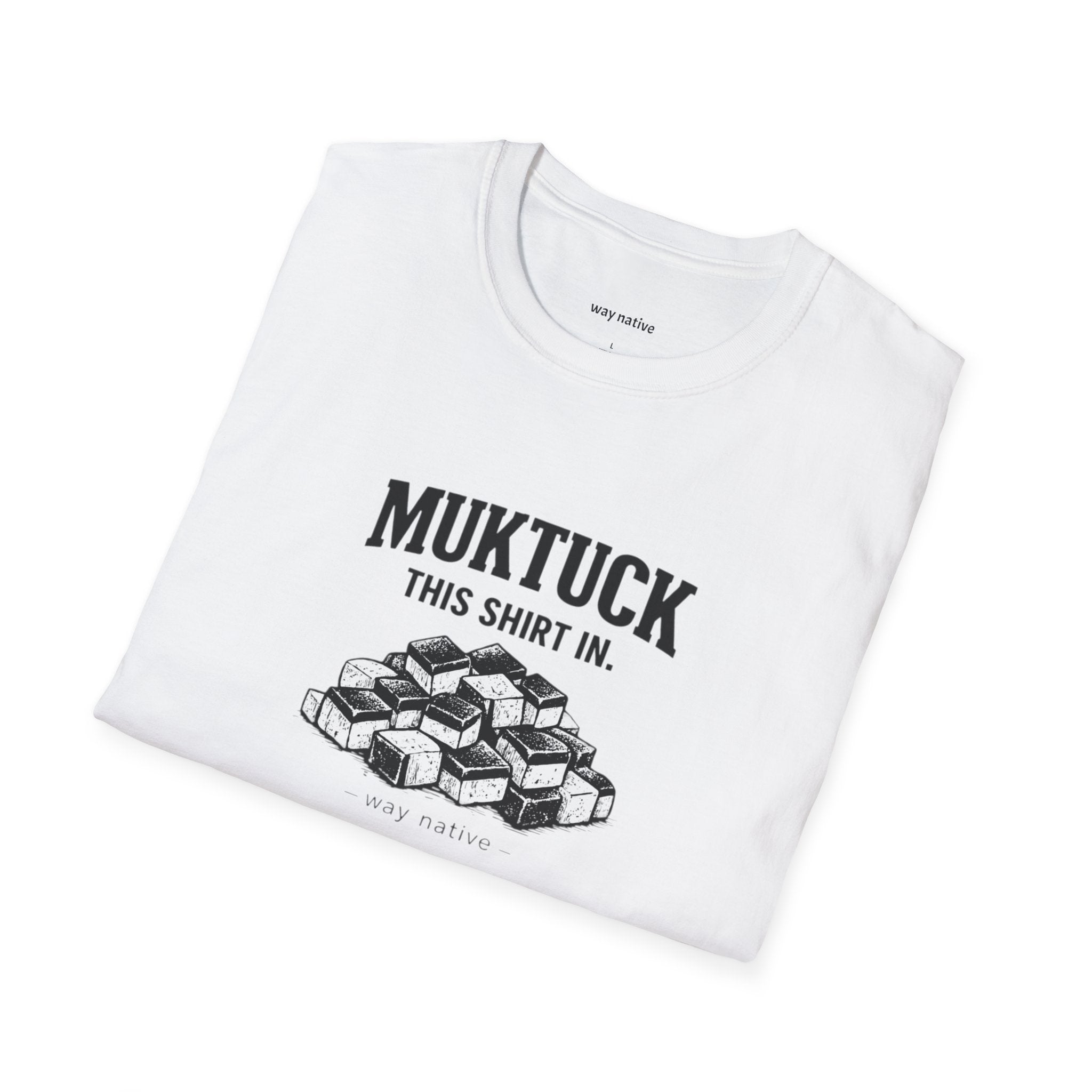 Muktuck "This Shirt In." T‑Shirt — Vintage Seafood Shack Graphic Tee