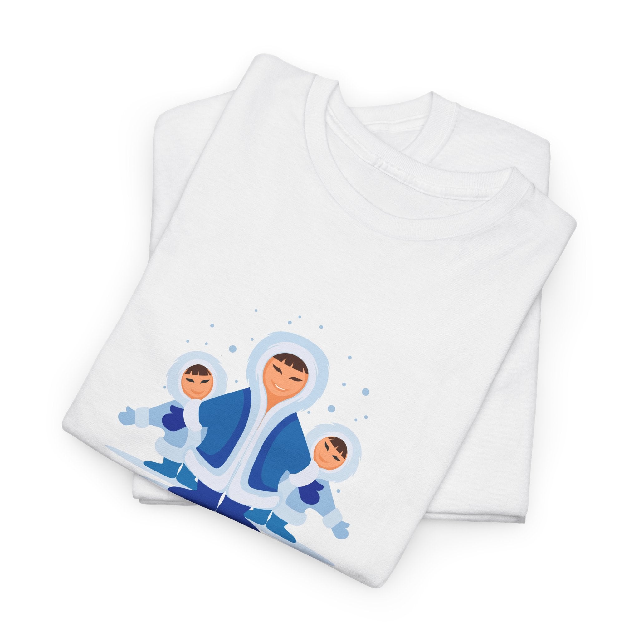 Meditating Eskimo Kids Tee | Inuit Winter Kids Meditation Shirt