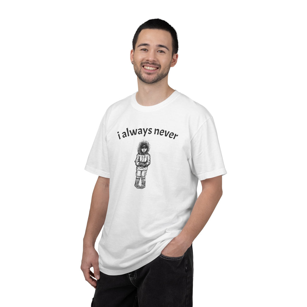 i always never illustration T-shirt | hand-drawn sketch tee