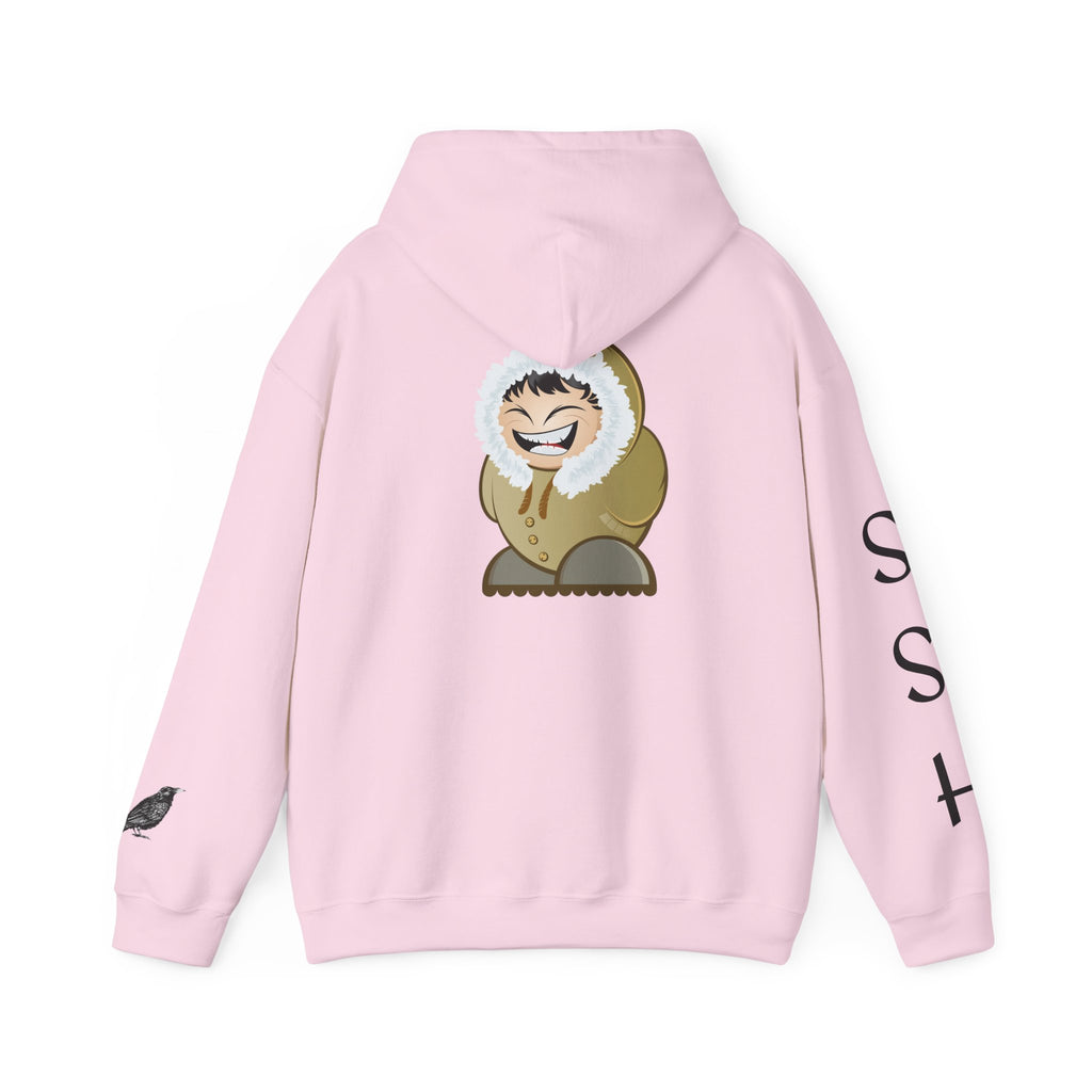 Way Native Eskimo Graphic Hoodie — Cozy Arctic Cartoon Pullover