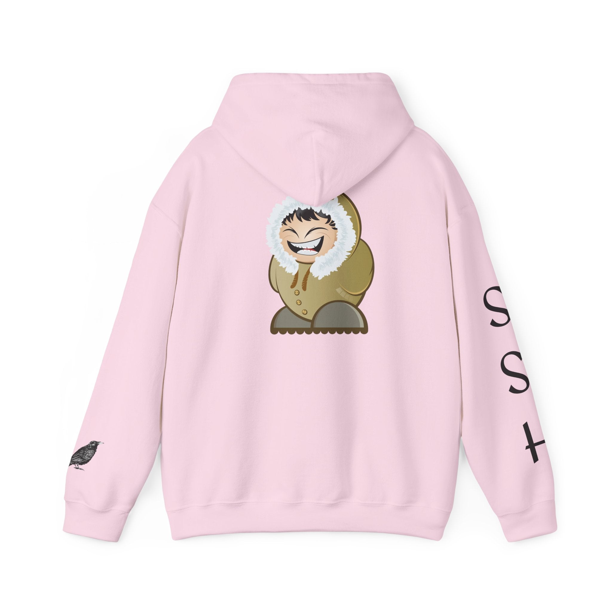 Way Native Eskimo Graphic Hoodie — Cozy Arctic Cartoon Pullover