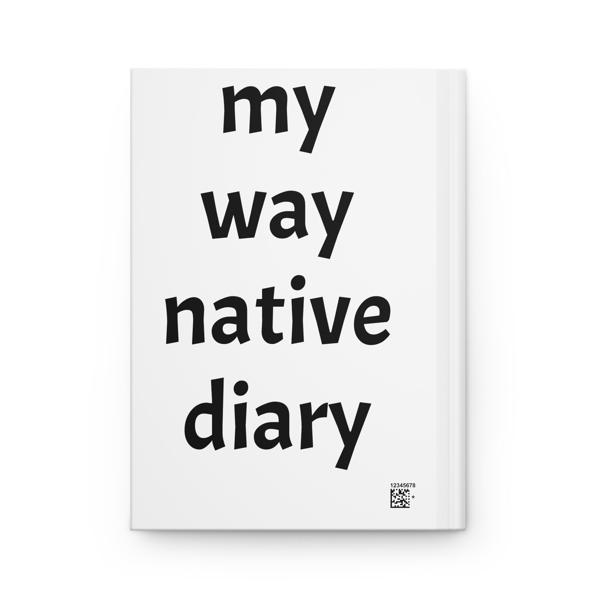 Hardcover Journal — "Just Be Happy" Eskimo Character Notebook