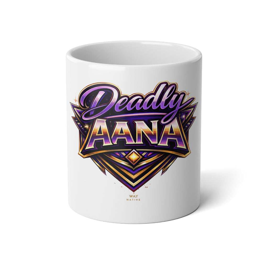 Deadly Aana 20oz Jumbo Mug – Bold Purple Gaming Logo Coffee Cup
