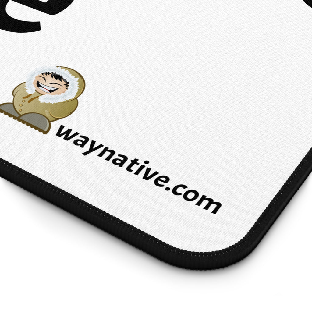 Desk Mat — "Way Village Tribe" Minimalist Gaming & Office Desk Mat
