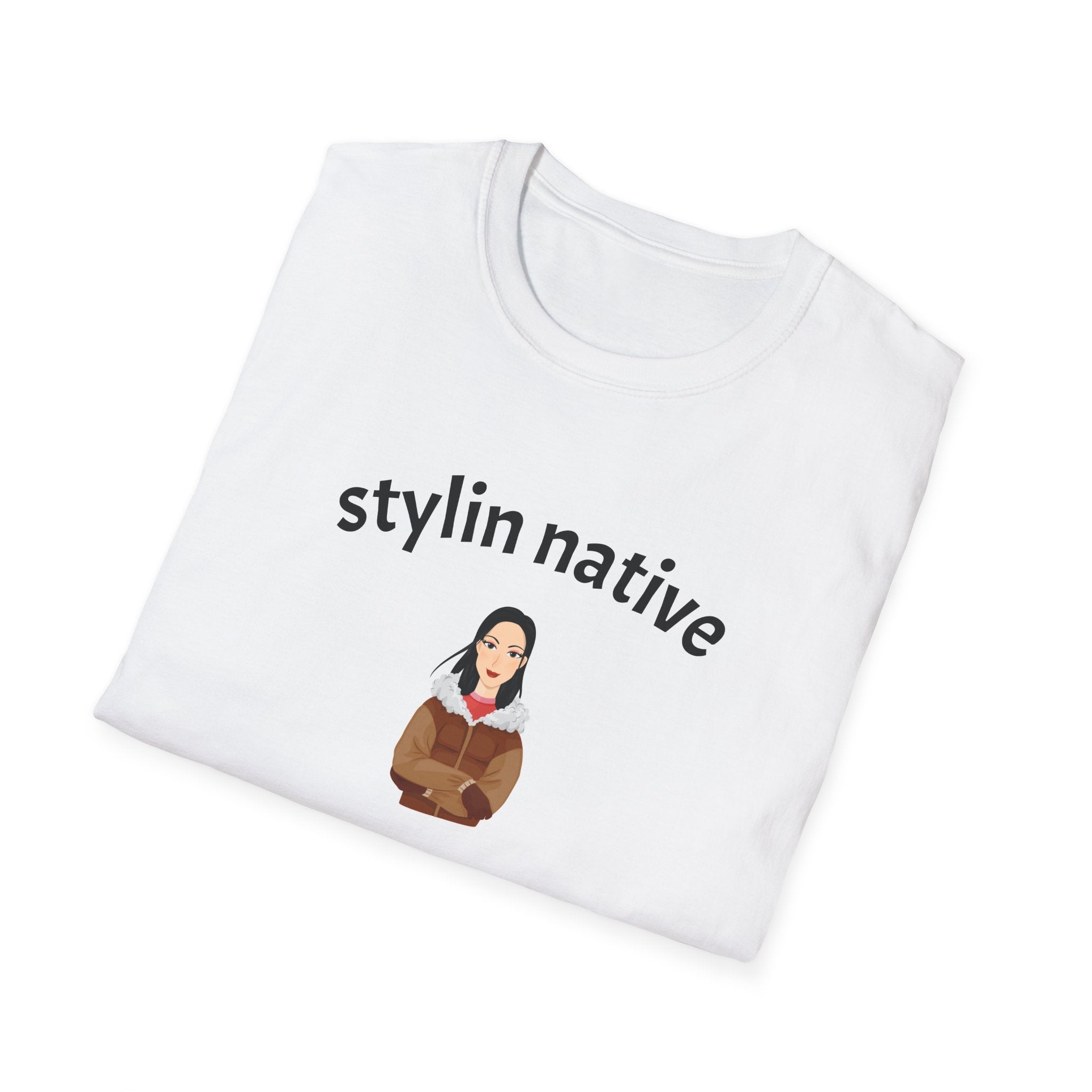 Stylin Native Tee | Native People Illustration T-Shirt