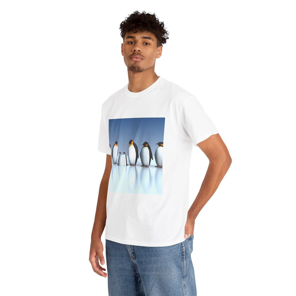 Emperor Penguins on Ice T-Shirt | Cute Penguin Graphic Tee