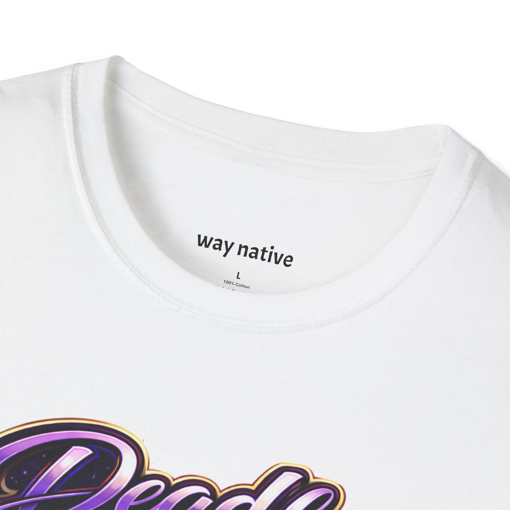 Deadly Aana Graphic T‑Shirt — Retro Purple & Gold Gaming Logo Tee