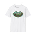 Deadly Uncle Graphic T-Shirt — Retro Green Shield Design