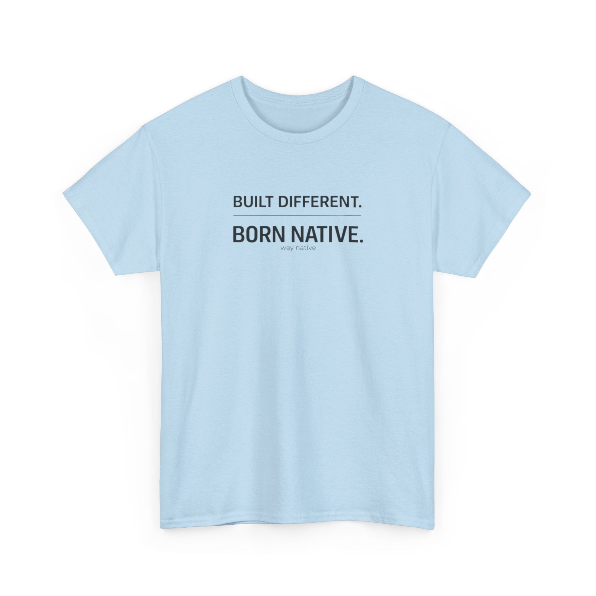 Built Different. Born Native. T-Shirt — Minimal Pride Tee