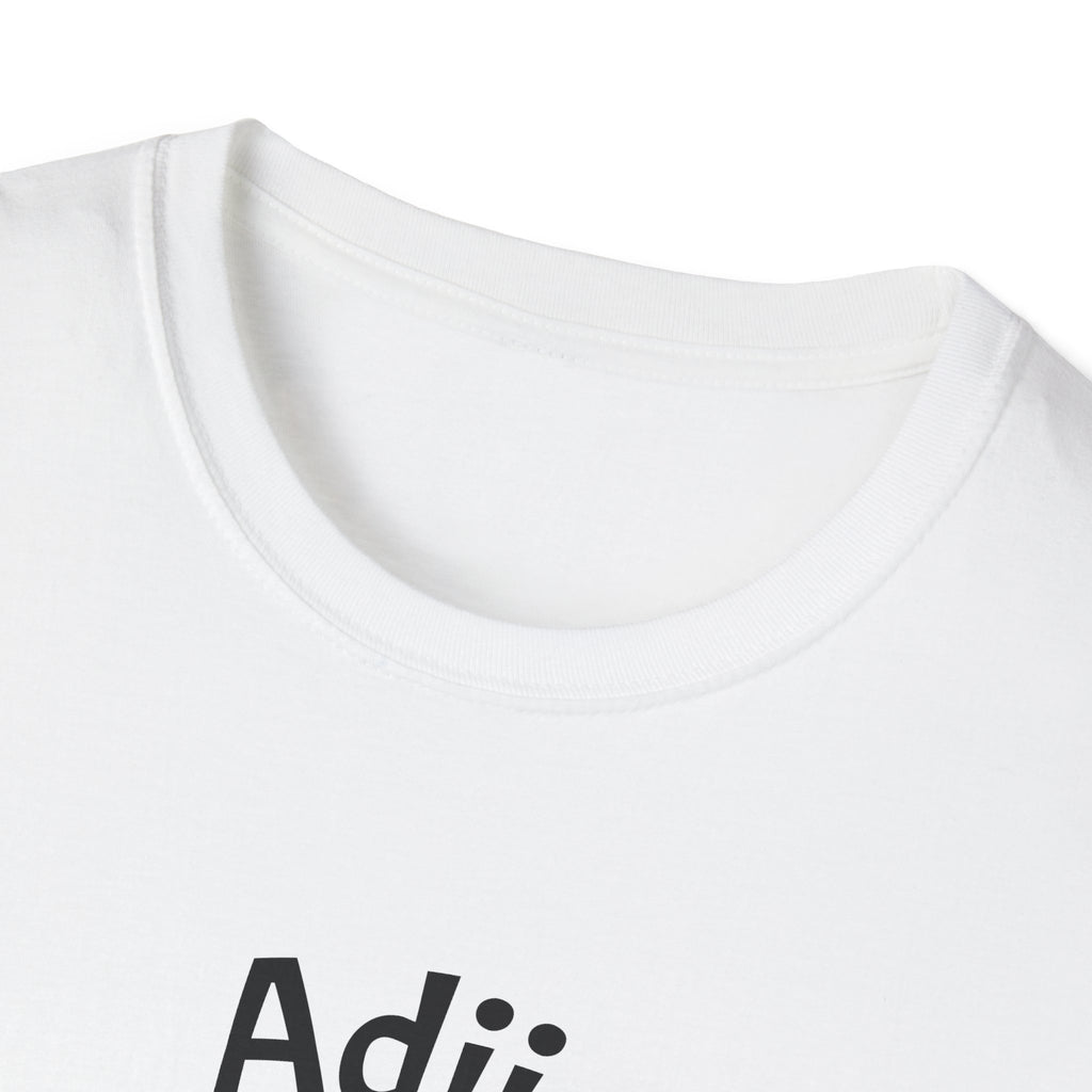 Adii Minimalist Logo Tee — White Graphic T-Shirt