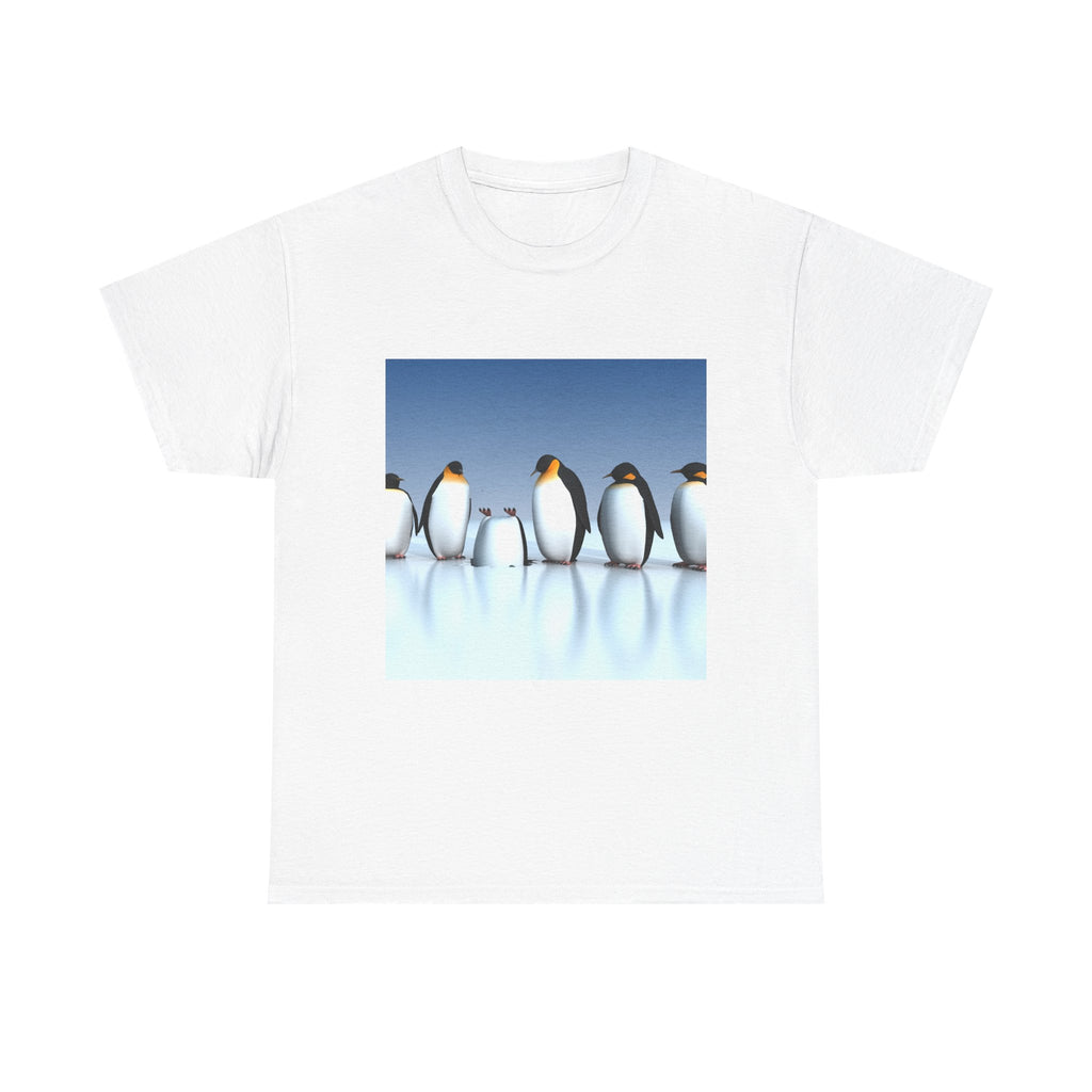 Emperor Penguins on Ice T-Shirt | Cute Penguin Graphic Tee
