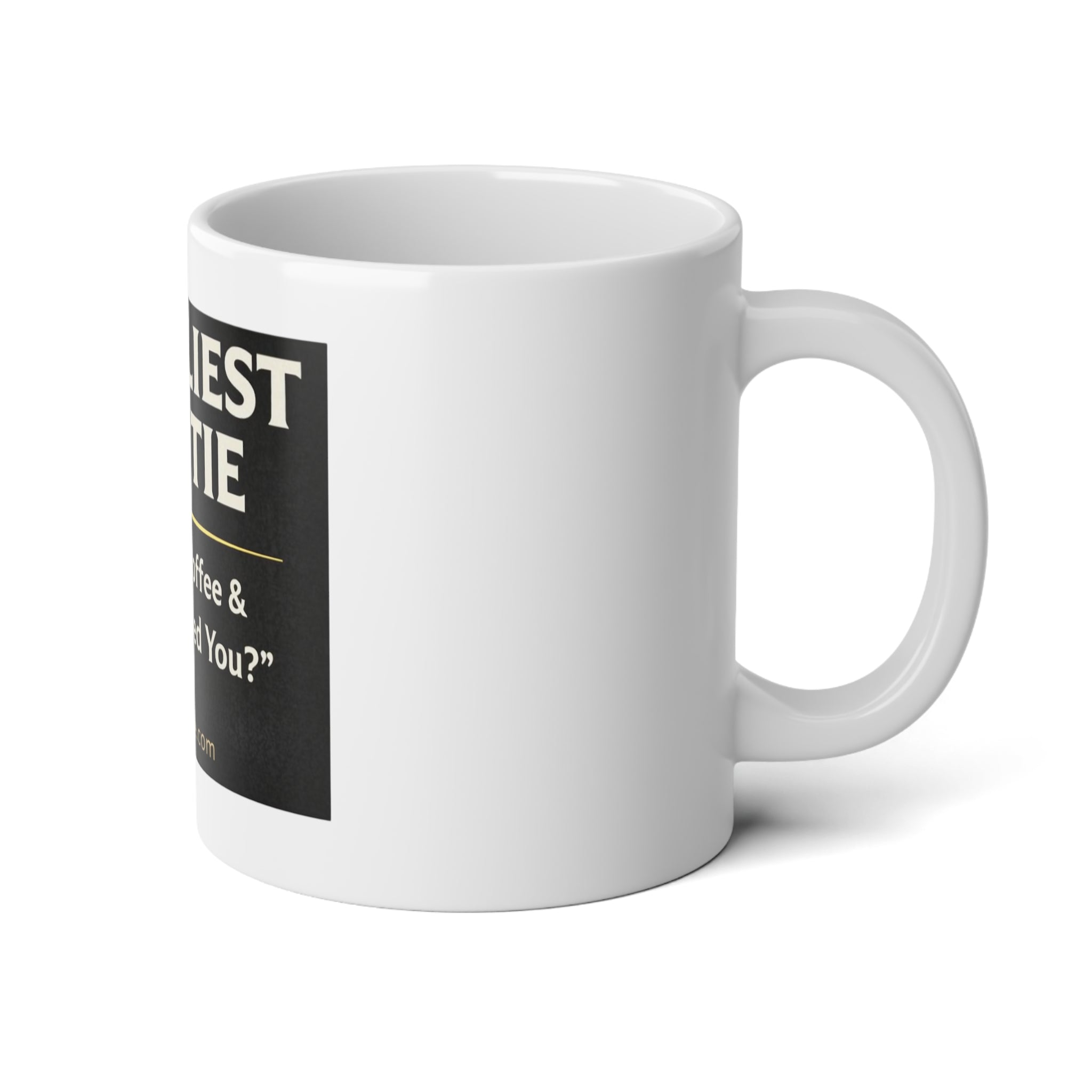 Deadliest Auntie 20oz Jumbo Coffee Mug — "Runs on Coffee & 'Who Raised You?'"