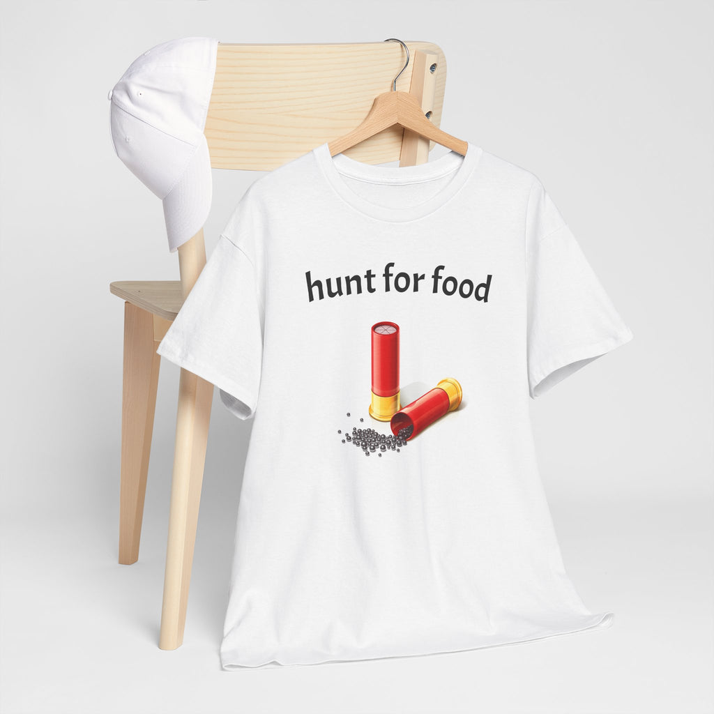 hunt for food Shotgun Shells T-Shirt | Hunting Ammo Graphic Tee