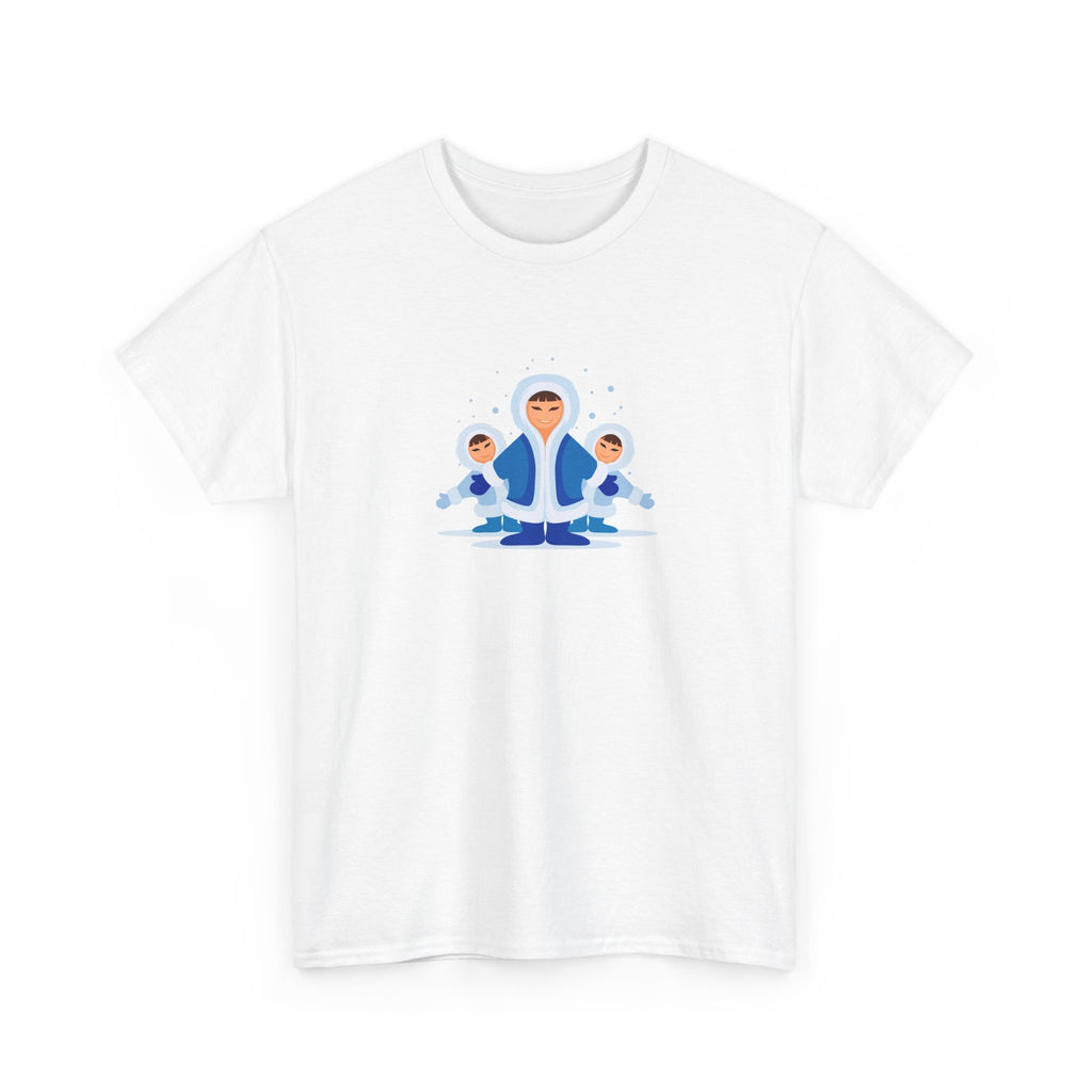 Meditating Eskimo Kids Tee | Inuit Winter Kids Meditation Shirt