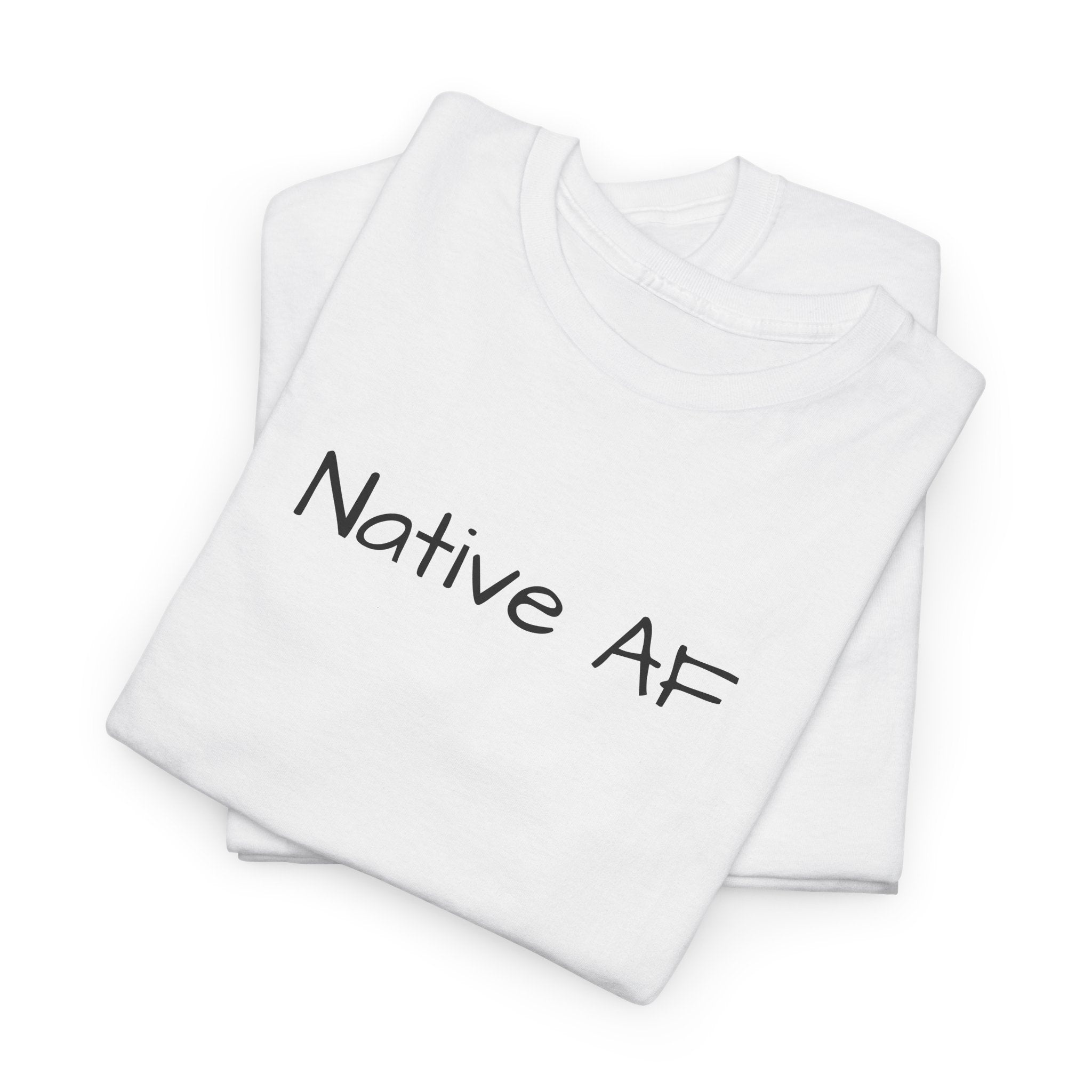 Native AF Tee | Minimal Script Native Pride Shirt
