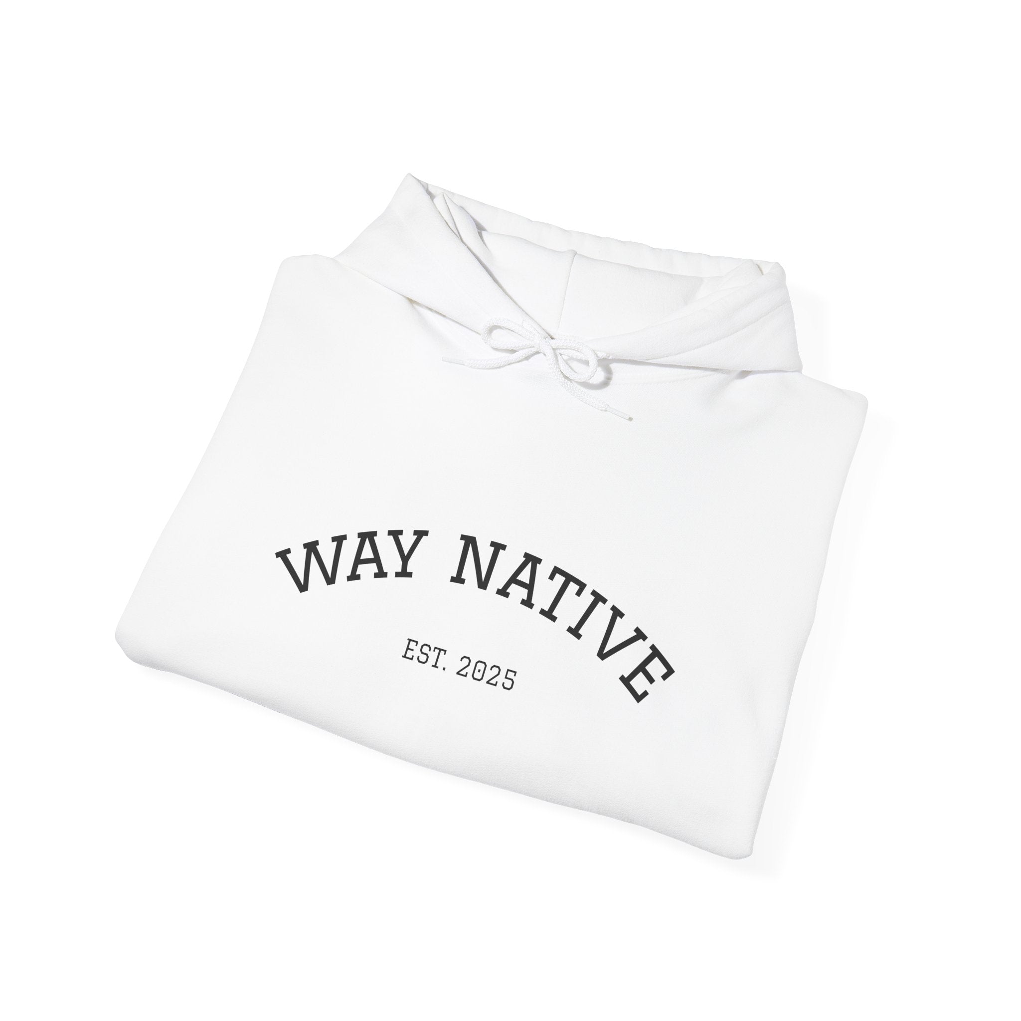 Way Native Hoodie — Playful Eskimo Character Pullover (Est. 2020)