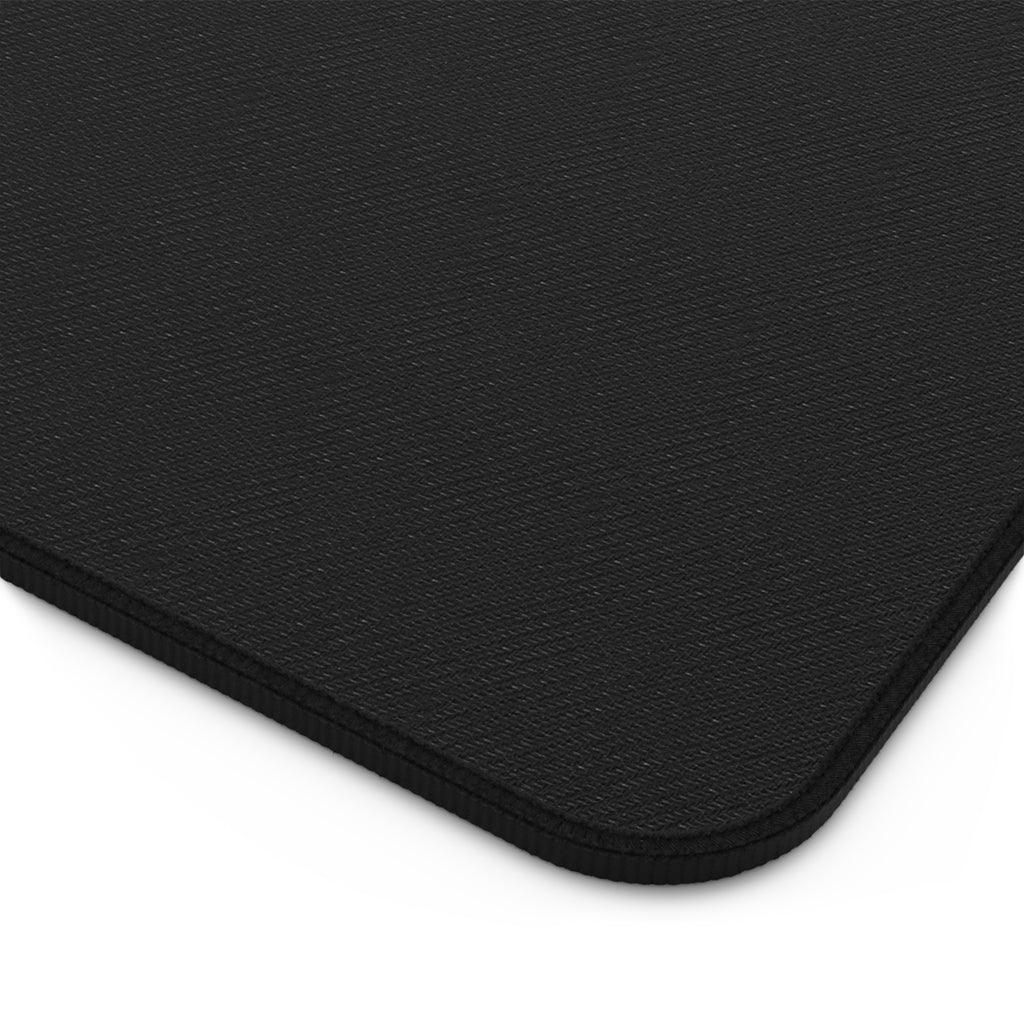 Desk Mat — "Village Runs on Coffee and WiFi" Office Desk Mat (Funny Coffee & WiFi Quote)