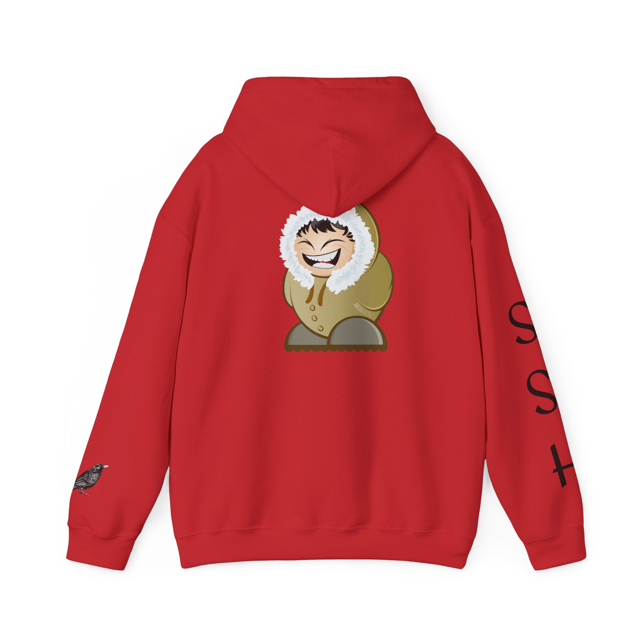 Way Native Eskimo Graphic Hoodie — Cozy Arctic Cartoon Pullover
